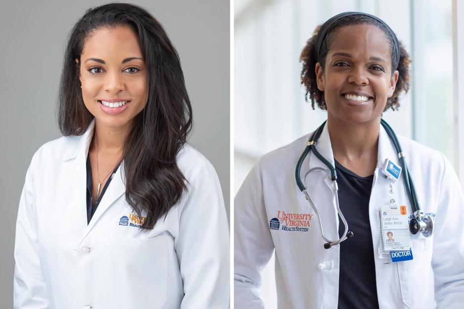 Headshots left to right: Dr. Ebony Jade Hilton, and Dr. Leigh Ann Webb