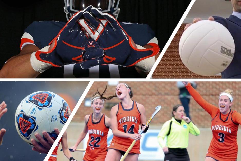 Collage of sports pictures