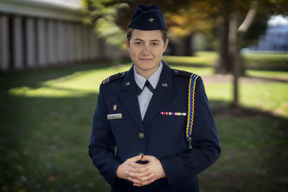 Air Force ROTC Cadet Alma Wolf Headshot