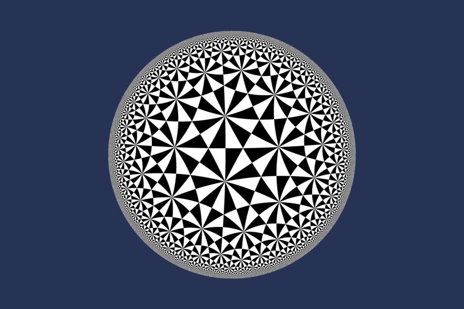 A pattern in the hyperbolic plane