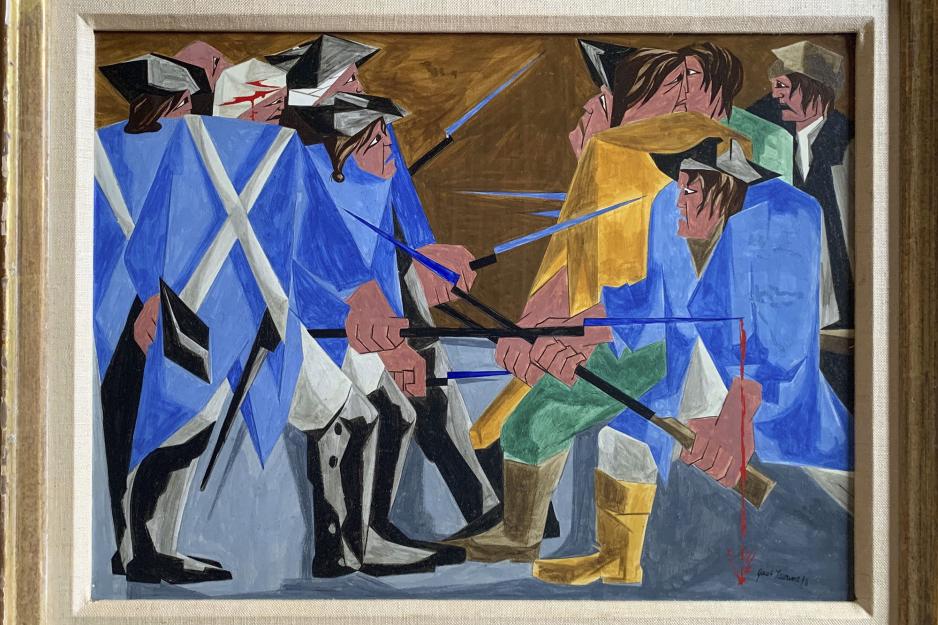 painting of constables fighting