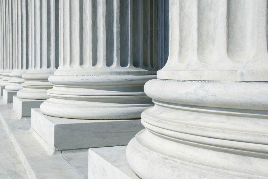 White Columns of a building