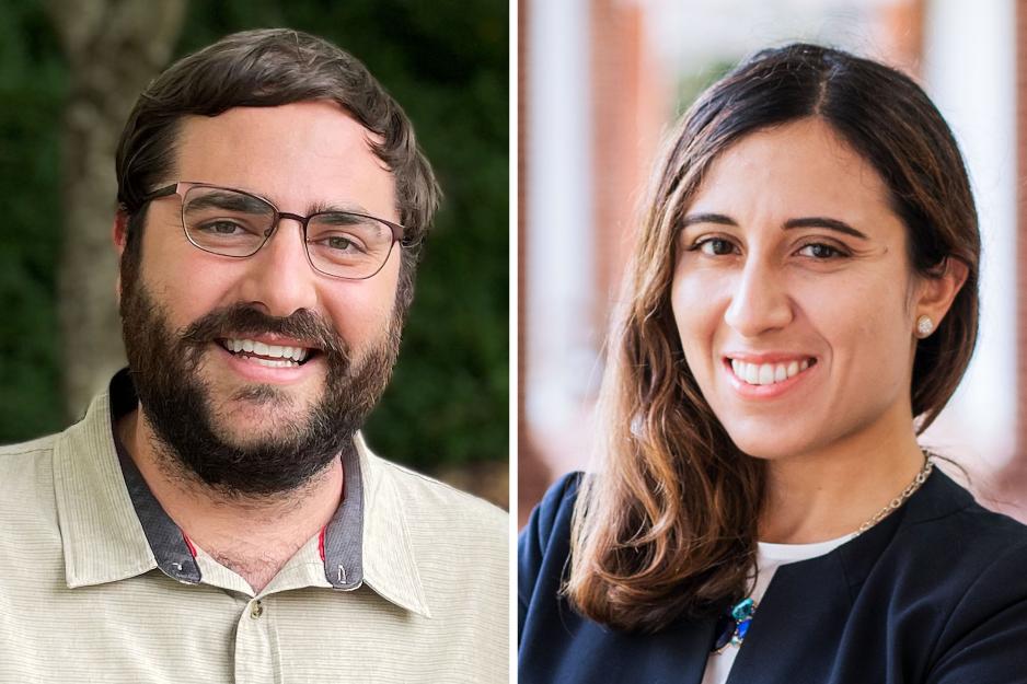 Headshots: Jesse McCain, left, Ivana Brancaccio, right
