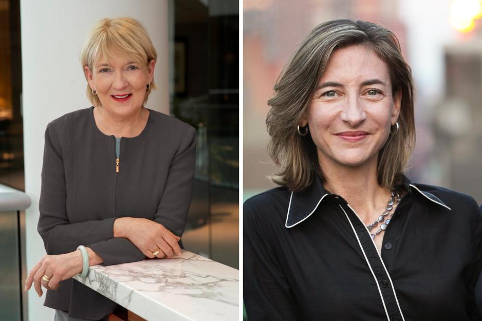 Headshots: Nancy Howell Agee and Marion Weiss