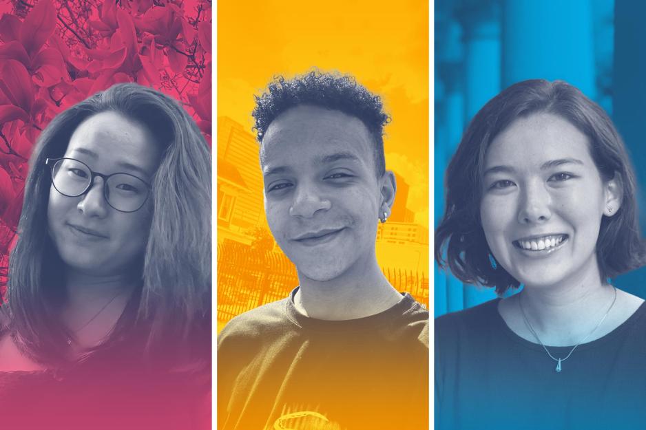 Headshots left to right: Hannah So, Yasaar Ellis, and Gina Wilson