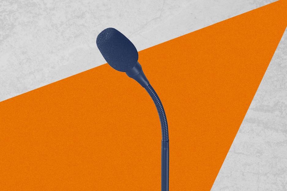 Illustration of a microphone