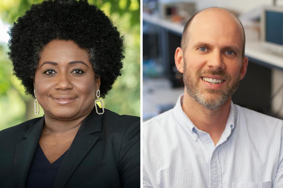 Headshots Renée Cummings, left, and Jonathan L. Goodall 
