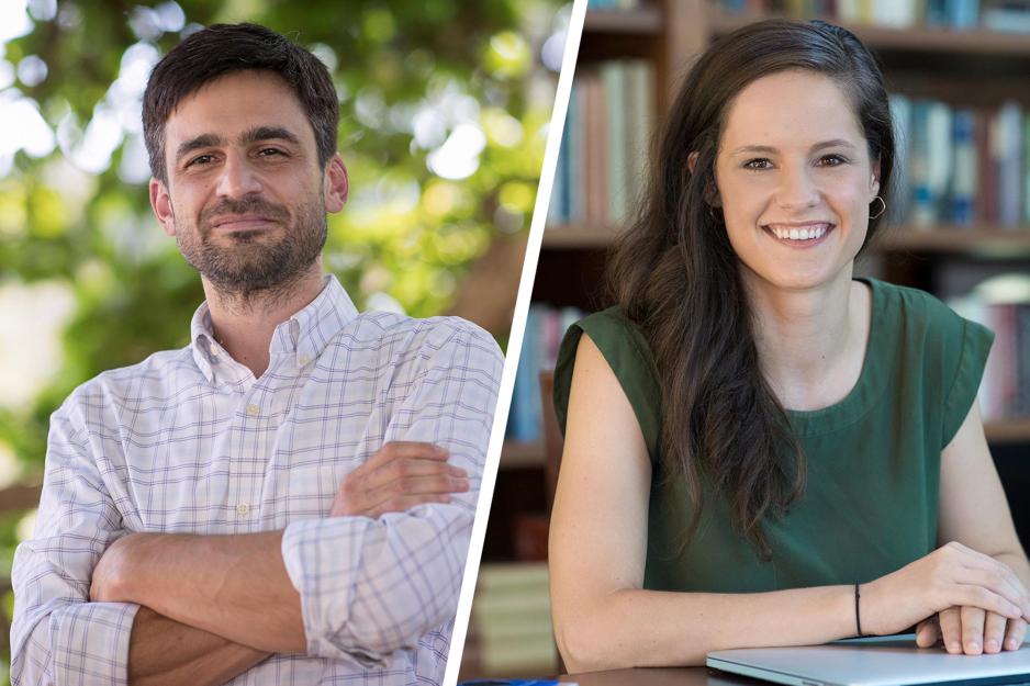 Headshots left to right: Roberto Armengol and Courtney Hill