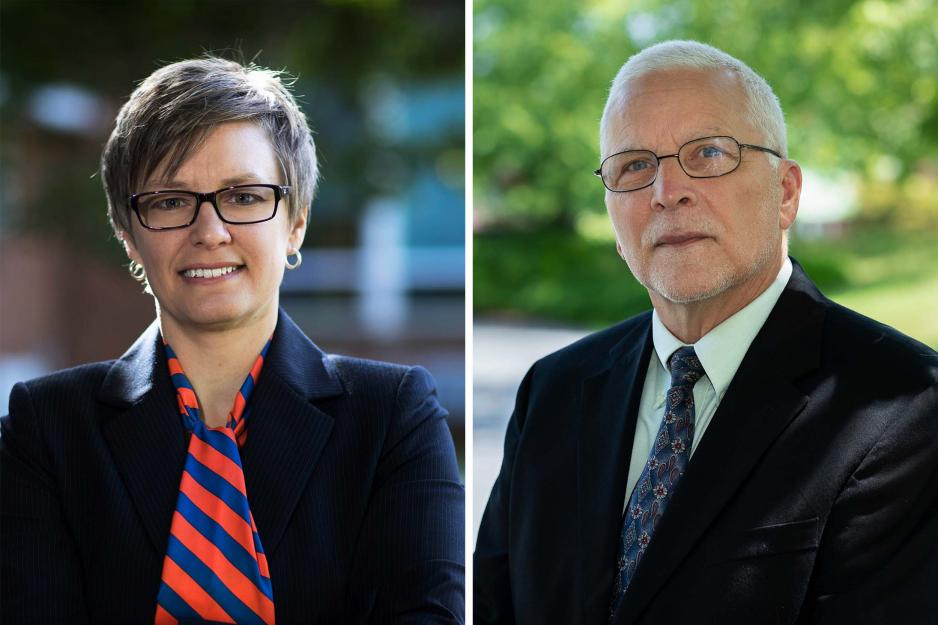 Headshots: Angela Orebaugh, left, and Alan Rasmussen, right