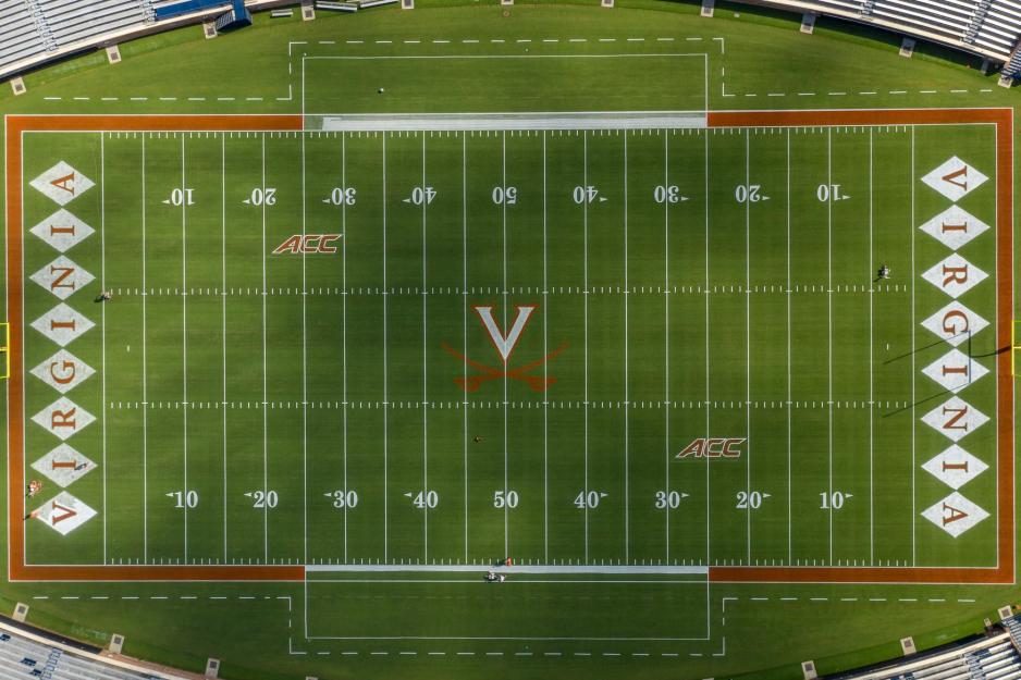 Arial View of Scots Stadium Field