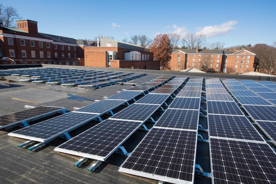 Solar panel's on UVA building