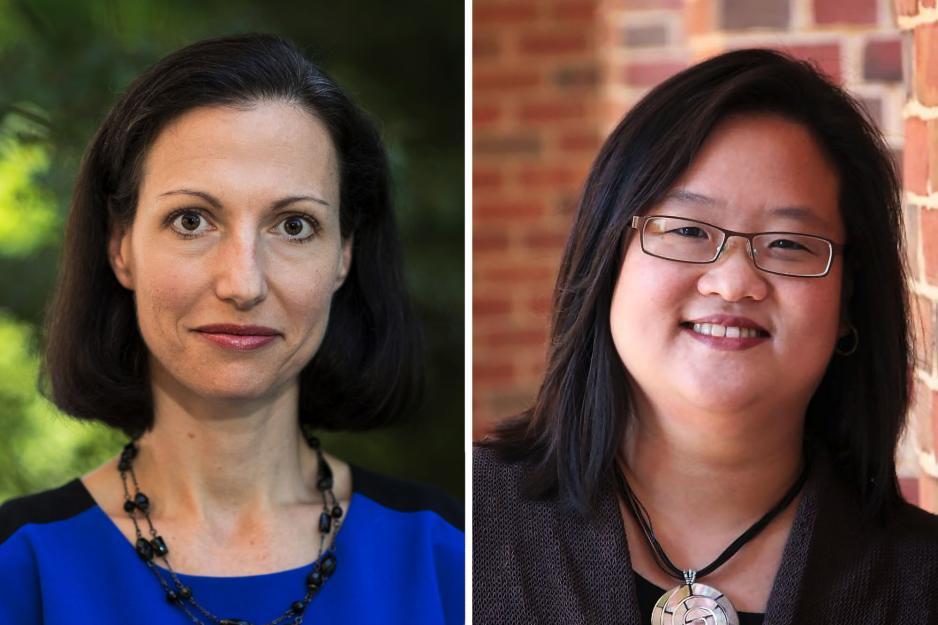 Headshots Bethany Teachman, left, and Karen Inkelas, right