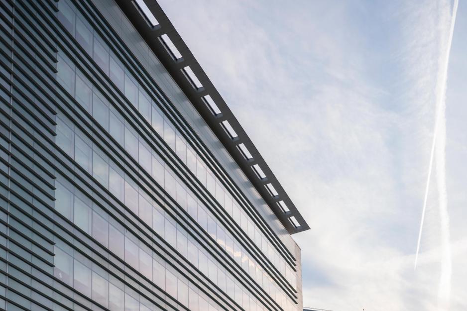 top floors of the UVA hospital