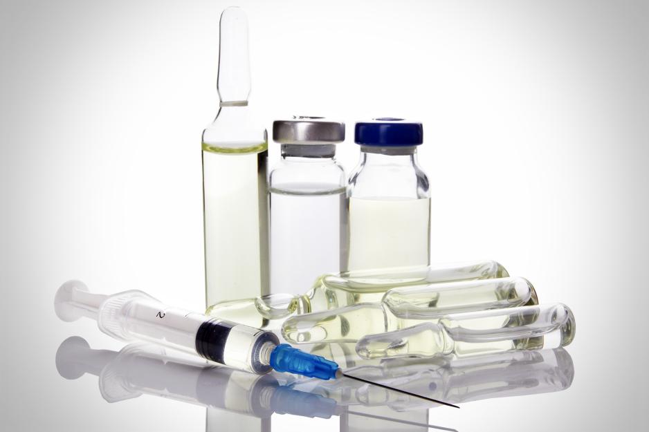 Syringe and vials