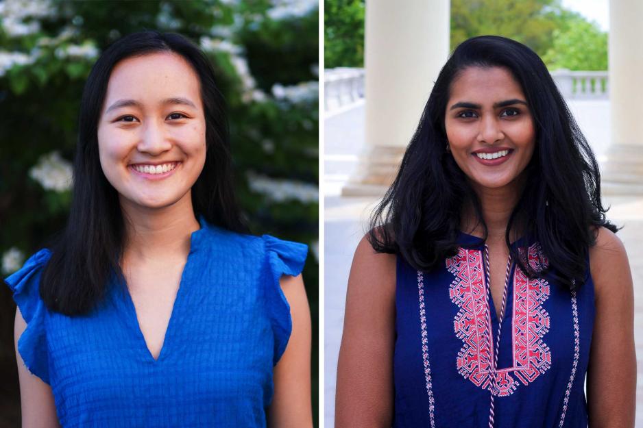 Headshots left to right: Christina Wei, and Kavya Ravikanti