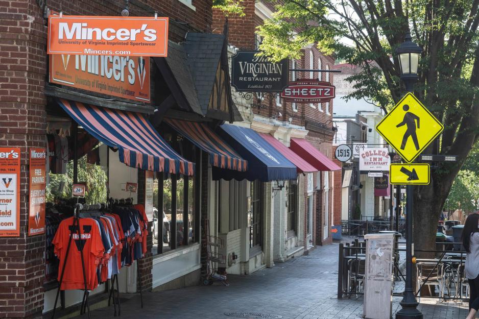 The corner now with Mincers The Virginian restaurant and sheetz
