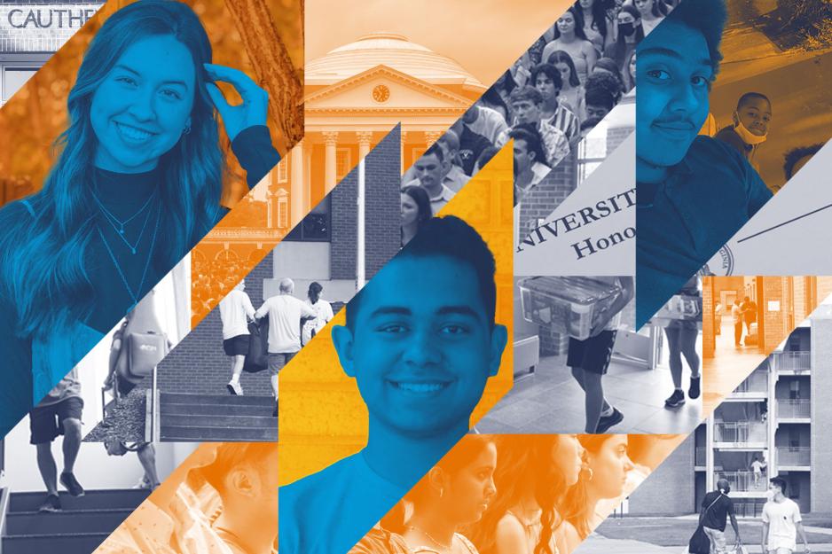 collage of people participating in on Grounds activities