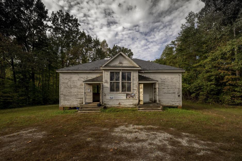 Worn down Pine Grove School