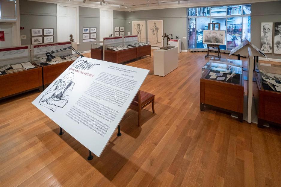 Patrick Oliphant’s political cartoon work on display