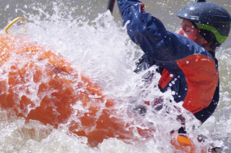  Kayaker in rapids