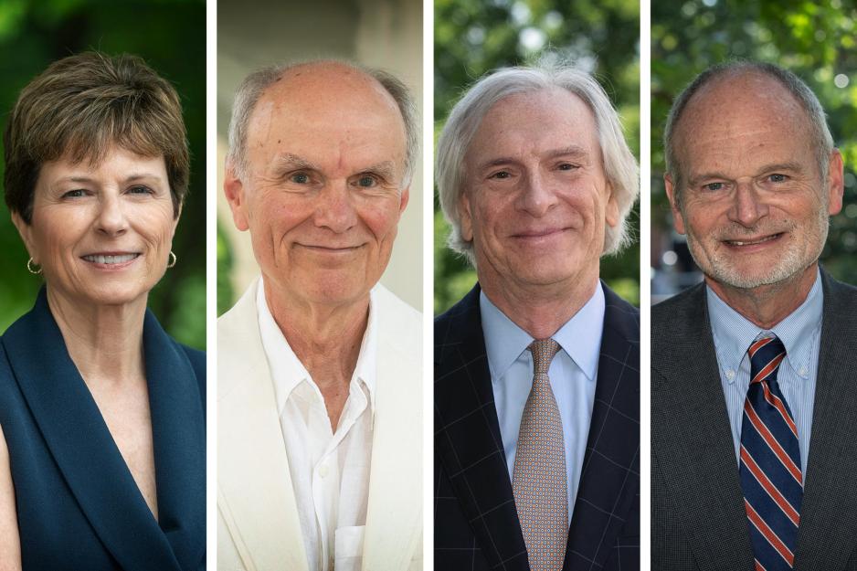 Headshots from left, Colette Sheehy, Denny Proffitt, Carl Zeithaml and Bill Petri