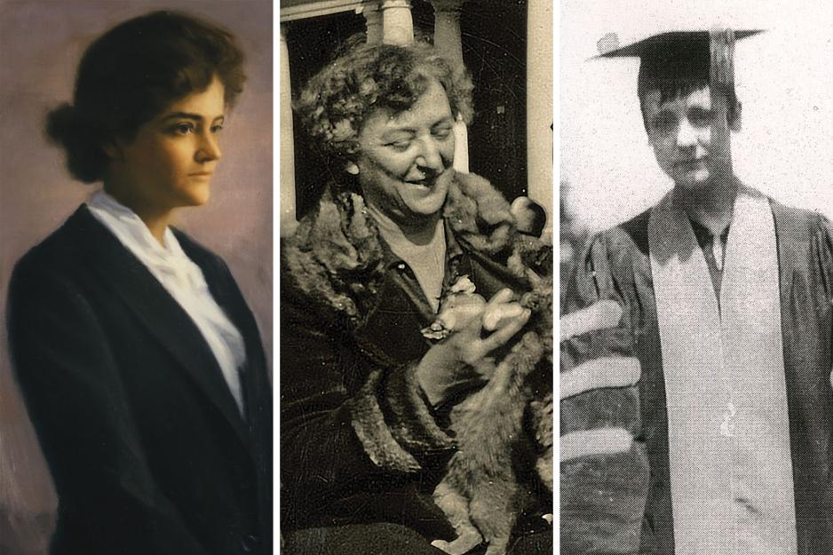 Headshots left to right: Elizabeth Tompkins, Catherine Lipop Graves and Rose May Davis