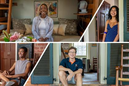 Collage portrait of this year’s UVA Lawn residents. 