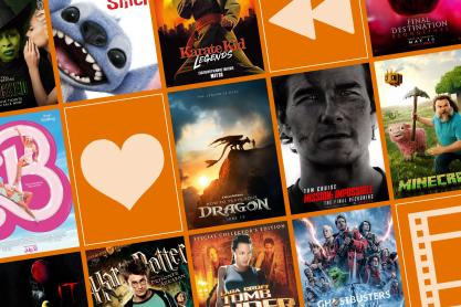 a collage of several movie posters and film icons