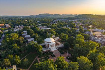 Portrait of arial view of Rotunda