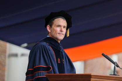 UVA President Jim Ryan speaking at Final Exercises