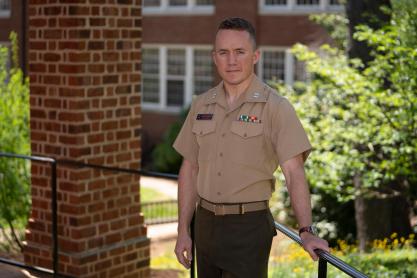 Portrait of U.S. Marine Capt. Michael Downing 