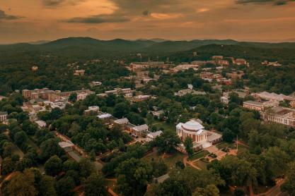 Aerial of Charlottesville