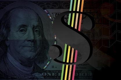 Illustration of Ben Franklin and the US dollar sign