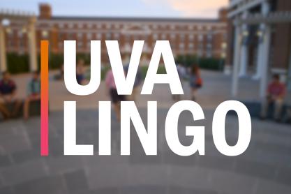 Text reads: UVA Lingo