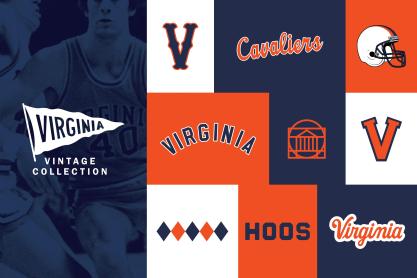 Collage of UVA vintage Logos