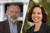 History professor emeritus Joseph Miller, left, and School of Law Dean Risa Goluboff become the University's 37th and 38th fellows of the American Academy of Arts and Sciences. (Photos by Dan Addison, left, and UVA School of Law)