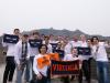  The Academical Village People, with AVP alum Mike Ludwick, second from left, post at China’s Great Wall. (Submitted by the Academical Village People)