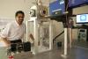 Harsha Chelliah works in his lab. He is one of a number of UVA engineering faculty members who are working toward advancing hypersonic flight from theory to the real world.