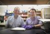 Jason Papin, left, and Greg Medlock “took a step back” and figured out a new way to identify how different bacteria interact within the microbiome. 