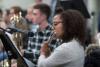 The Jazz Ensemble is among the many student groups that give multiple performances a year, culminating in a flurry of activity at the end of the semester. 