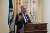 U.S. Sen. Tim Kaine spoke in the Rotunda’s Dome Room on Friday afternoon during a Miller Center event. (Photos by Sakib Ahmed, UVA Miller Center)