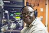 Kwesi Ghartey-Tagoe, who manages Radio Peace in Winneba, Ghana, visited UVA’s student and community-run radio station last week. 