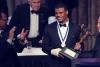UVA linebacker Micah Kiser accepts the Campbell Trophy Tuesday at the National Football Foundation & College Hall of Fame’s annual dinner, held in New York City. (Photo courtesy of UVA Athletics)