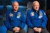 Identical twin astronauts Scott and Mark Kelly are subjects of a NASA study. Scott, right, spent a year in space, while Mark, left, stayed on Earth. Researchers looked at the effects of space travel on the human body. (Photo courtesy of NASA)