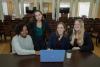 The student team running the “Reflections” oral history project: from left, Logan Botts, Kayla Dunn, Julia Rupp and Marisa Dinko. 