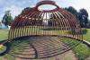 Visitors to the Lawn can now get a glimpse of what the original wooden dome would have looked like. 