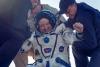 NASA astronaut Scott Tingle is helped out of the Soyuz MS-07 spacecraft just minutes after he and his fellow astronauts landed in a remote area of Kazakhstan on June 3. 