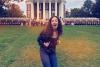 Solea Pfeiffer, who played Eliza Hamilton in the first national tour of “Hamilton,” visited the Rotunda before meeting with students. 