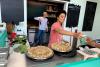 Solène de Clippeleir serves piping hot coffee at an iLab event she catered this summer.