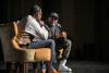 Spike Lee joined Maurice Wallace, an associate director at UVA’s Carter G. Woodson Institute for African-American and African Studies, for a pre-screening discussion on Saturday.  (Photo by John Robinson)